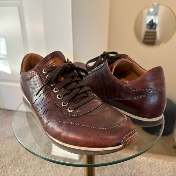 Magnanni Other - Magnanni 18457 Leather Perforated Sneaker in Brown